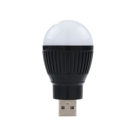 Miniluz LED USB portátil, 5V, 5W, Bombilla de bola de ahorro de energía para portátil, enchufe USB, NIN668 ► Foto 1/5