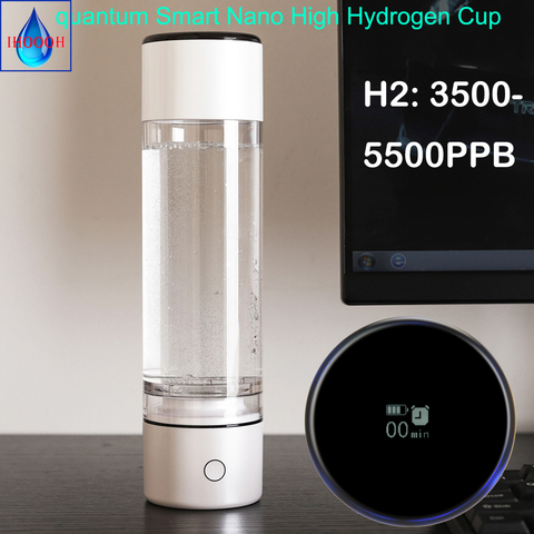 Quantum Smart MRETOH-máquina generadora de copa de agua de Hidrógeno de alta rica en nanopartículas, ionizador alcalino SPE ORP, botella pura H2 ► Foto 1/6