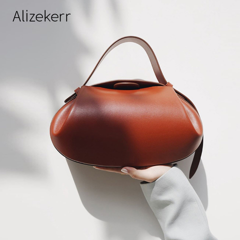 Bolso Hobo redondo de moda para mujer, Marca Chic cruzado tridimensional, con asa superior, informal, novedad de 2022 ► Foto 1/6