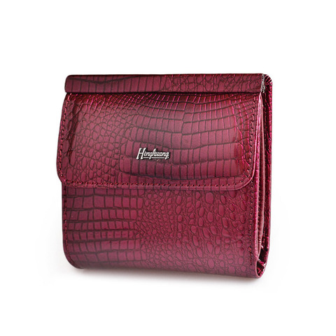 Cartera Vintage de moda para mujer, monedero corto de cuero genuino, monedero de bolsillo para monedas, billetera para niña 2022 ► Foto 1/6
