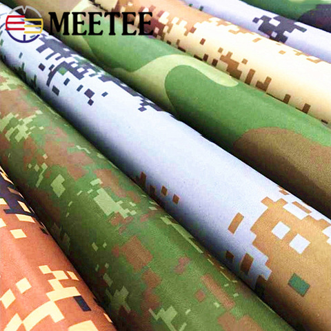 Meetee-tela Oxford impermeable para exteriores, tela Oxford con revestimiento de PU A prueba de agua, tienda de camuflaje, 100/200X150cm, 210D ► Foto 1/6