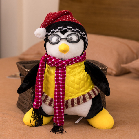 27/45cm amigos tu muñeco pingüinos de peluche pingüino alrededor amigos muñeco de peluche bonito Rachel muñecos de peluche de juguete para el regalo de los niños ► Foto 1/6