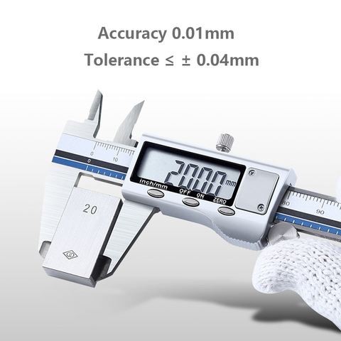 Calibrador Digital de acero inoxidable de 150mm, calibrador Vernier de alta precisión, pasómetro electrónico Messschieber, calibre de Metal de medición ► Foto 1/6