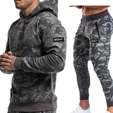 Conjunto deportivo para correr para hombre, conjunto de chándal y pantalones de chándal, ropa deportiva para gimnasio y Fitness, otoño e invierno, 2022 ► Foto 1/6