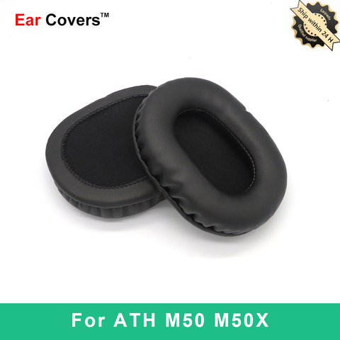 Almohadillas para los oídos de Audio Technica ATH-M50, almohadillas para los auriculares de ATH-M50X, almohadillas para los oídos, almohadillas para los oídos de espuma de esponja de cuero PU ► Foto 1/6