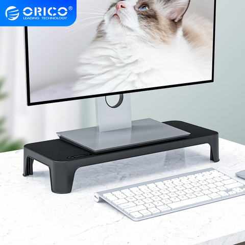 ORICO soporte de Monitor para escritorio vertical Universal ordenador portátil soporte impermeable de teclado y Mouse almacenamiento para PC ► Foto 1/6