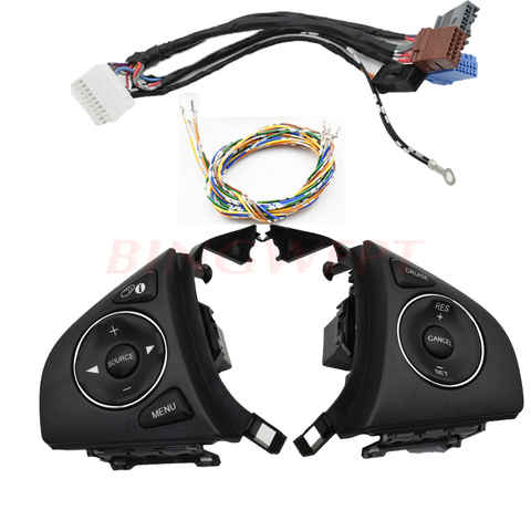 Para Honda 2015-2022 volante interruptor de Control de botones, estilo de coche de Audio remoto de Radio Control de crucero con botón con cables ► Foto 1/6