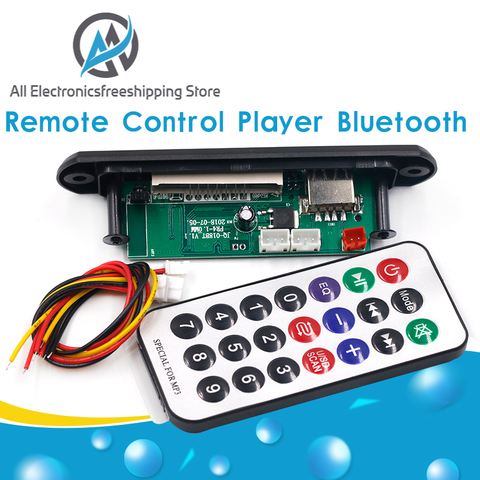 Inalámbrico MP3 placa decodificadora WMA Control remoto reproductor 12V Bluetooth 5,0 FM USB AUX TF tarjeta SD para la Radio del coche MP3 altavoz ► Foto 1/6