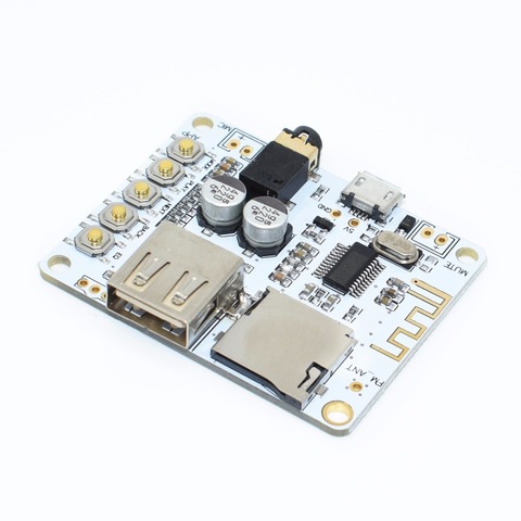 Placa receptora de Audio Bluetooth con ranura para tarjeta USB TF decodificación de reproducción preamplificador de salida A7-004 Módulo de música estéreo inalámbrico de 5V 2,1 ► Foto 1/6