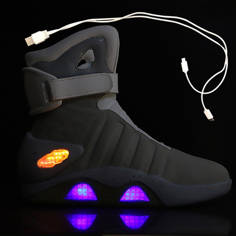 Zapatillas de baloncesto para adultos con carga USB para hombre, zapatos luminosos LED a la moda, informales, zapatilla de deportiva brillante ► Foto 1/6