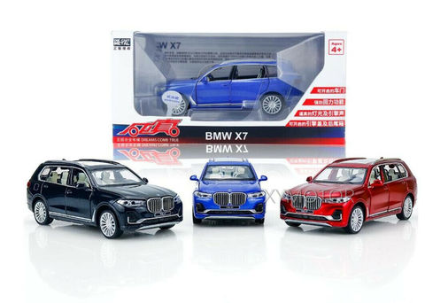 CaiPo-Coche de juguete todoterreno para niños, juguete de coche con sonido extraíble, luz azul/rojo/negro, para BMW X7 G07 SUV CAIPO, 1/32 ► Foto 1/1