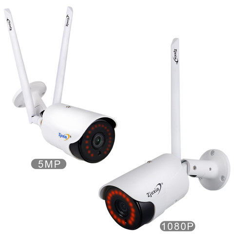 Zjuxin 5MP/1080P Wifi IP cámara de IA HD Cloud inalámbrica al aire libre impermeable infrarrojo visión nocturna cámara de seguridad wifi ► Foto 1/6