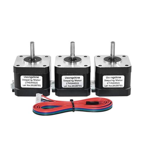 Nema 17 Motor paso a paso 1.68A Nema 17 Motor paso a 42BYGH 17HS4401S Motor 4-plomo para 3D de impresión de la impresora Dropshipping. Exclusivo. ► Foto 1/6