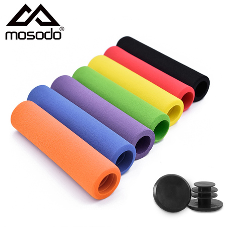 Mosodo-empuñaduras de silicona para manillar de bicicleta de montaña o carretera, accesorios de repuesto, 1 par ► Foto 1/6