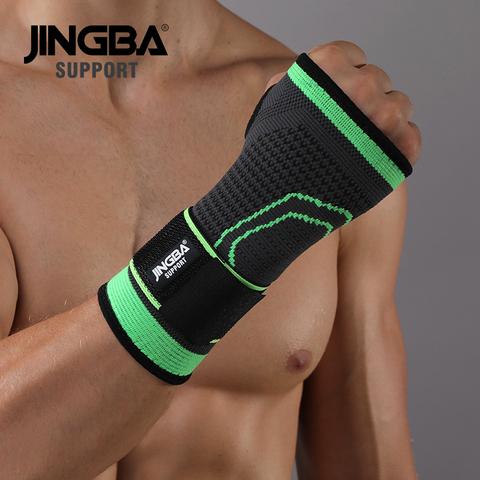 JINGBA-protector deportivo de nailon para boxeo, envolturas de mano para venda de la mano, levantamiento de pesas, 1 Uds. ► Foto 1/6