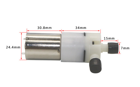 Microbomba de agua de baja presión para bebidas, bomba sumergible de 0,8-1,2 L, 5-45oC circulador de agua, 60kPa, SR370-12B, CC, 12V ► Foto 1/6