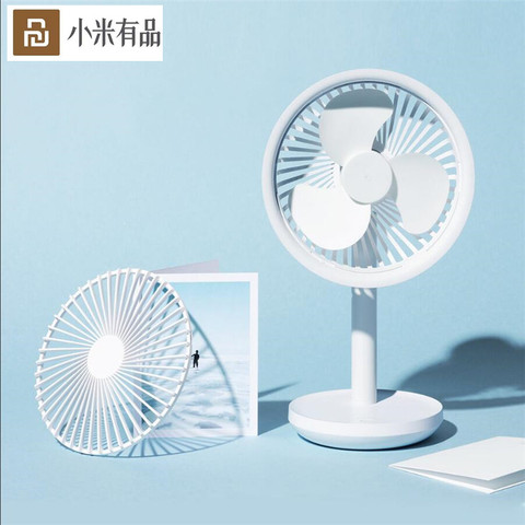 Ventilador de escritorio de Xiaomi solo 60 grados de altura de la cabeza de vibración, ventilador portátil para el hogar con velocidad de viento ajustable de 4000 mAh tipo C ► Foto 1/6