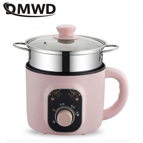DMWD 1.5L Mini eléctrico Multicooker desayuno fabricante de fideos Pasta cocina olla caliente sopa crema de avena olla para 1-2 personas, 220V ► Foto 1/3