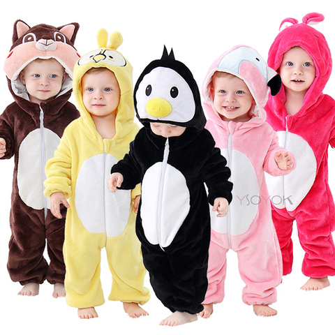 Pijama de bebé para niño y niña, ropa de bebé, pijama infantil, ropa de bebé, Pelele de pingüino, disfraz de bebé ► Foto 1/6