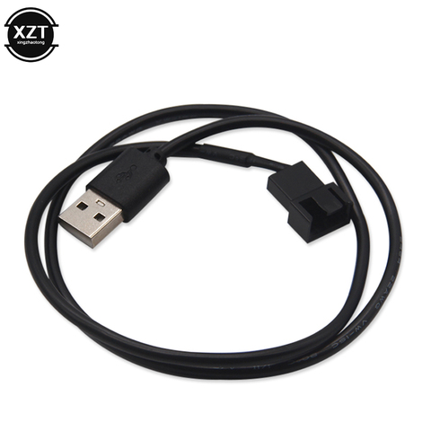 3pin 4pin ventilador USB Cables adaptadores 3/4 Pin alimentación para ventilador de PC conector de Cable 5V 30cm 50CM conectar ► Foto 1/6