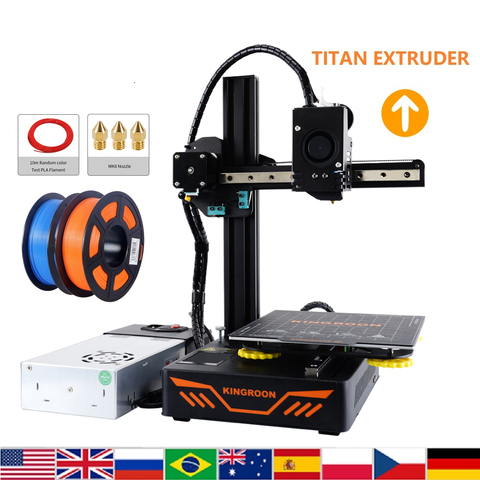 KINGROON-KIT de impresora 3D KP3S 3,0, Titan de placa magnética extrusora, hoja de fallo de energía, impresión XY de 180x180x180mm, Riel de guía de Metal ► Foto 1/6