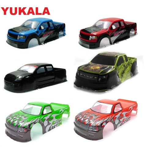 YUKALA-carcasa pintada de PVC para camión 1/10 R/C 1/10, tamaño 94188/430/440mm * 450mm, base de rueda de 193mm ► Foto 1/6