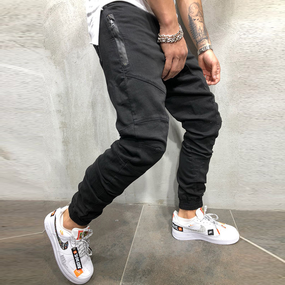 Pantalones deportivos de algodón para hombre, chándal ajustado para correr,  culturismo, novedad - AliExpress