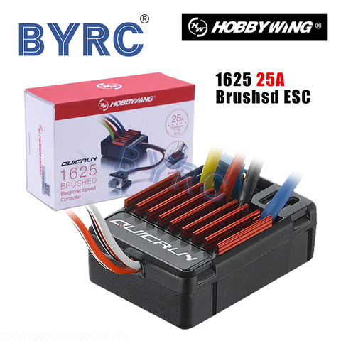 Hobbywing-CONTROLADOR DE VELOCIDAD cepillado para coche, 100% Original Hobbywing QuicRun 1625 25A ESC para 1/16 1/18, venta al por mayor ► Foto 1/6