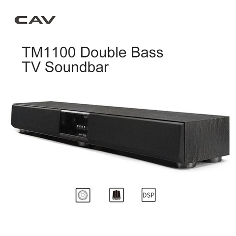 Barra de sonido con Bluetooth para cine en casa, altavoz con Subwoofer para TV Surround, CAV TM1100 ► Foto 1/6