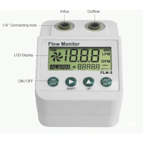Purificador de agua pantalla Digital electrónica Monitor filtro medidor de flujo de agua alarma y función de ahorro de energía caudalímetro de agua ► Foto 1/6
