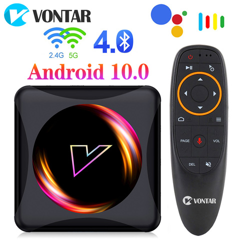 VONTAR-decodificador de señal Z5 Dispositivo de TV inteligente, con Android 10, 4GB, 64GB, Rockchip RK3318, USB 3,0, 1080P, H.265, reproductor multimedia 4K, Youtube, Android ► Foto 1/6