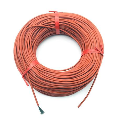 Cables de calefacción de goma de silicona de 10M, 12K, 33ohm/m, calefacción de suelo, cable de fibra de carbono de Gel de sílice de 220V y 150w, accesorios de calefacción para granja y hogar ► Foto 1/5