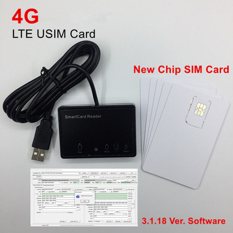 OYEITIMES-lector de tarjetas LTE WCDMA ICCID SIM USIM 4G, programador de escritura con 5 uds. De tarjeta Programable en blanco + herramientas de personalización de SIM ► Foto 1/6