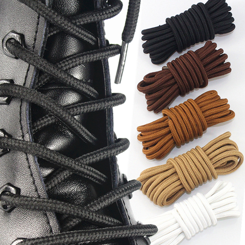 1 par clásico sólido Cordones redondos Durable cordones de poliéster para zapatos bota cordones zapatilla con cordones 21 colores 70cm 90cm 120cm 150cm ► Foto 1/6