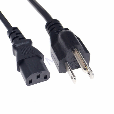 Cable de alimentación NEMA 5-15P 3Pin a IEC320 C13, 18AWG, certificado UL, Japón, Canadá, Brasil, extensión de Cable (3*0.824) ► Foto 1/6