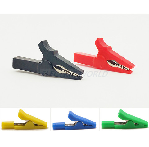 Metal Alligator Clips Black+Red Connector Insulated Crocodile Clip For Instruments and Apparatuses testing Clamp Jumper Line ► Foto 1/5