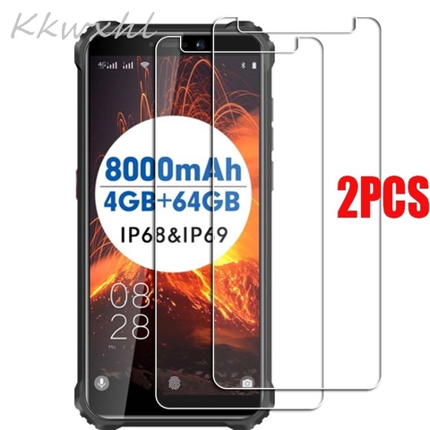 2 uds Smartphone de vidrio templado 9H para Oukitel WP5 C18 Pro WP6 WP7 Protector de vidrio Protector de pantalla de película cubierta del teléfono ► Foto 1/6