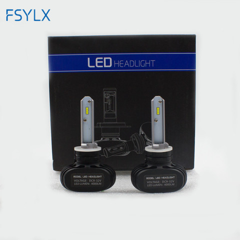 Fsylx H27 881 Auto LED faro único haz 50 W 8000LM blanco 6500 K LED faro luz antiniebla Coche 881 bombilla led ► Foto 1/6