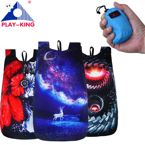 PLAYKING-mochila plegable de nailon para hombre y mujer, morral ultraligero de viaje, resistente al agua, plegable, 30l ► Foto 1/6