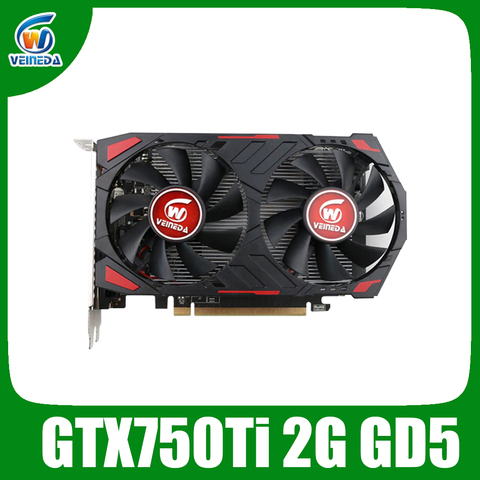 Veineda-tarjeta gráfica Original GPU gtx 750 ti, 2GB, 128Bit, GDDR5, tarjetas de vídeo de escritorio para juegos nVIDIA Geforce ► Foto 1/5