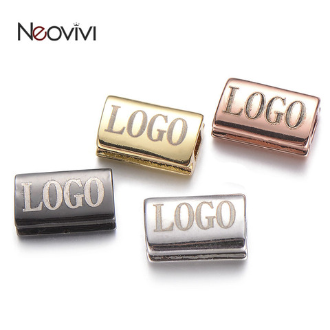 Nevivi-Cuentas personalizadas originales, grabador de tu nombre, conector espaciador de logotipo para fabricación de joyas, pulsera, accesorios DIY ► Foto 1/6