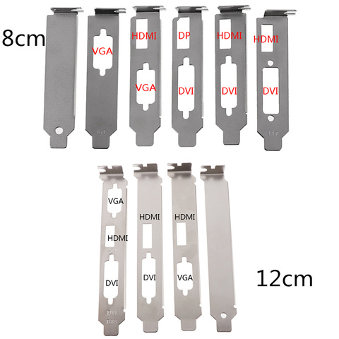 2 unids/set adaptador de soporte de perfil bajo puerto HDMI DVI para juego de tarjetas de vídeo gráficas de media altura ► Foto 1/6