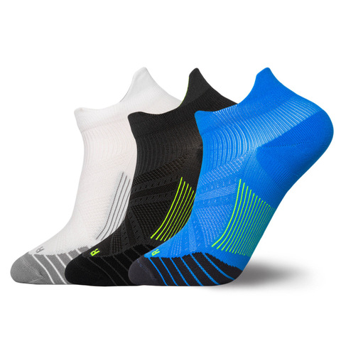 Terry-Loop medias cortas para hombre, baloncesto, poliamida, secado rápido, transpirables, resistentes al desgaste, absorción de impacto, calcetines para correr, mujer ► Foto 1/6