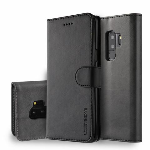 Funda de lujo para teléfono Samsung Galaxy S9, carcasa magnética con tapa tipo billetera para Samsung S9, S8 Plus, Vintage, de cuero ► Foto 1/6