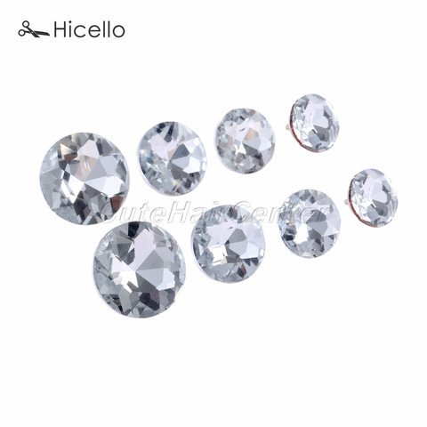 Hicello-Botones de cristal para tapicería de uñas, 10 Uds., diamantes, clavos de tachuelas, nudo de 14mm/16mm/18mm/22mm, decoración de muebles de costura ► Foto 1/6