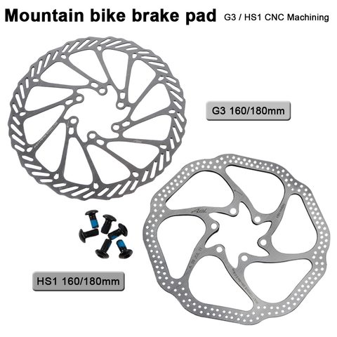 180mm/160mm 6 pulgadas de acero inoxidable del Rotor del freno de disco para MTB Carretera de montaña bicicleta Cruiser piezas ► Foto 1/6