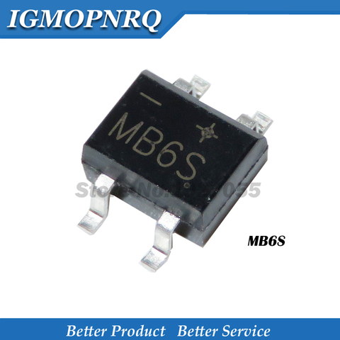 20 piezas SMD MB6S 0.5A 600V, rectificador de puente monofásico SOP-4 ► Foto 1/1