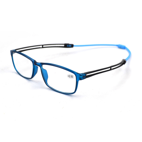 Gafas de lectura magnéticas para hombre y mujer, lentes de lectura Unisex, ultralivianas, con imán colgante, lupa ajustable para piernas, gafas de presbicia + 1,0 ~ + 4,0 L3 ► Foto 1/6