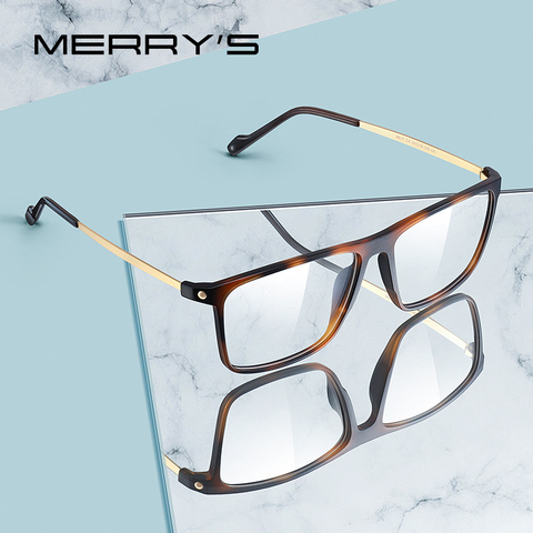 MERRYS-Gafas de lujo TR90 para hombre, anteojos con montura Vintage para miopía, graduadas, S2817 ► Foto 1/6