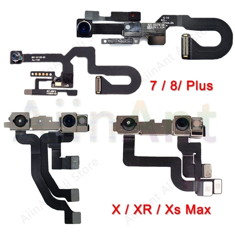 Para iPhone 7 8 Plus Original Sensor derecho proximidad pequeña cámara frontal Flex Cable para iPhone X Xr Xs Max reemplazo ► Foto 1/6
